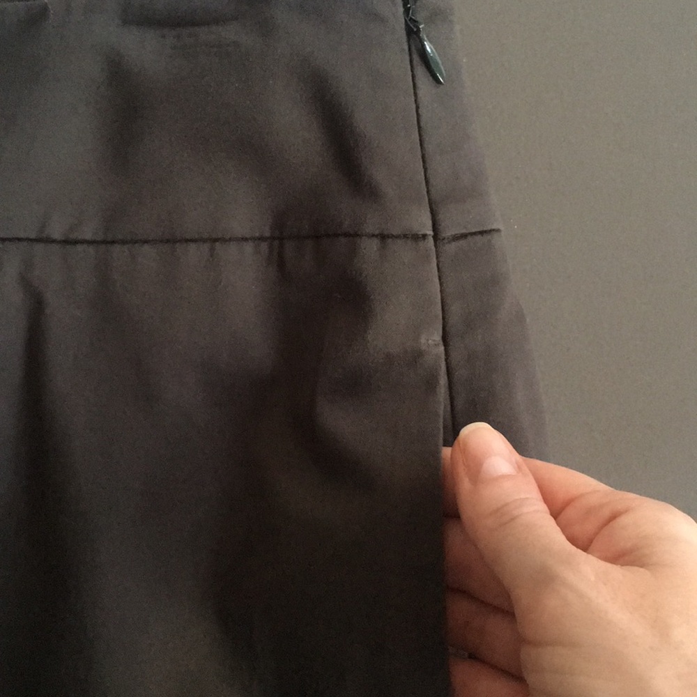 Ann Taylor Loft Dark Taupe Skirt w/ pockets - Picture 4 of 6